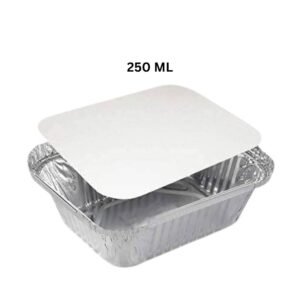 250 ML Aluminium Silver Foil Container