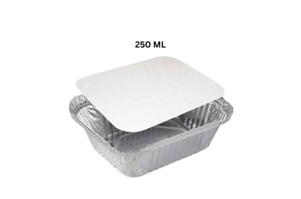 250 ML Aluminium Silver Foil Container