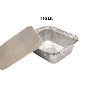 450 ML Aluminium Silver Foil Container