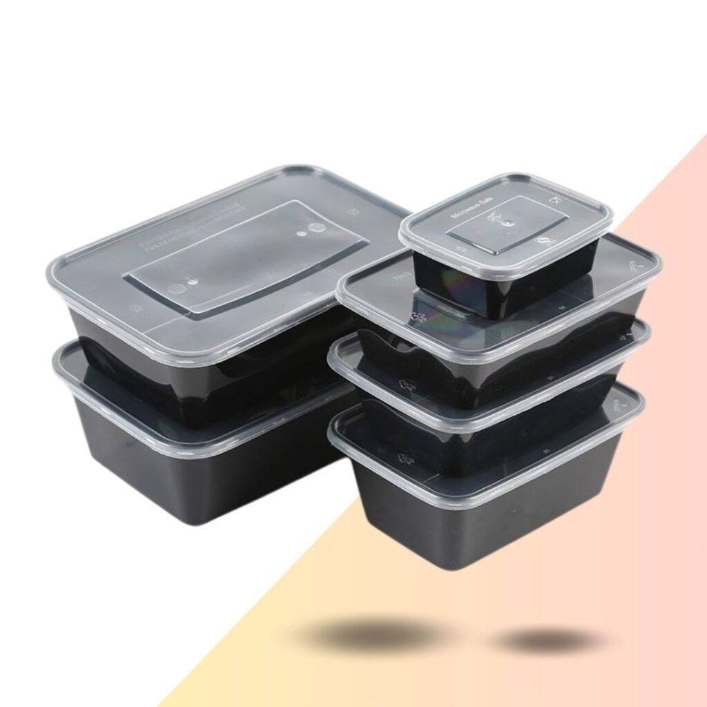 Black Rectangle Containers