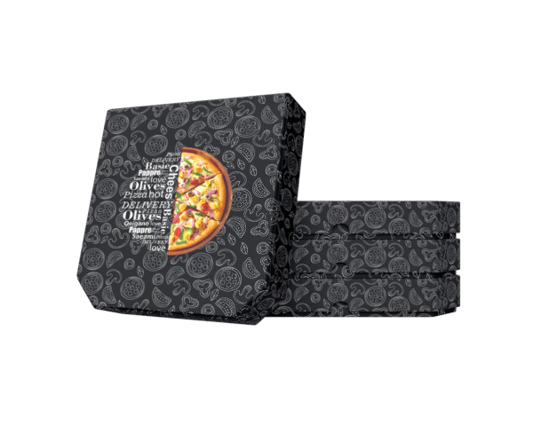 DP Black Pizza Box